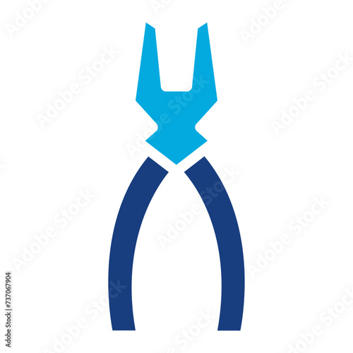 Plier icon vector image. Can be used for Mettalurgy.