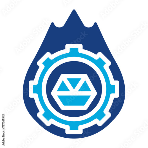Pyrometallurgy icon vector image. Can be used for Mettalurgy.