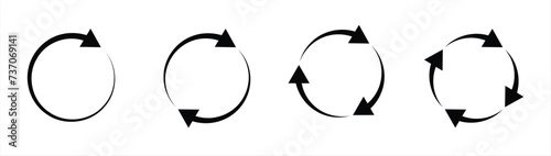 circle arrow icon. refresh icon, reload icon. circular arrow icon vector illustration