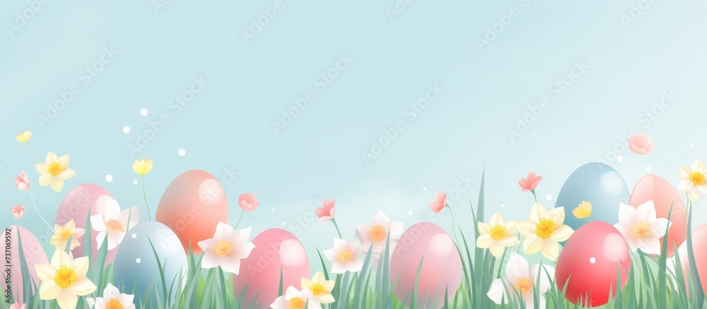 Easter pastel background