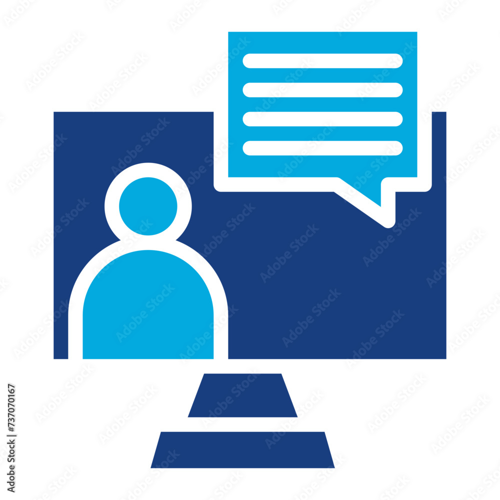 Online Counselling icon vector image. Can be used for Psychology. Online Counselling icon vector image. Can be used for Psychology.