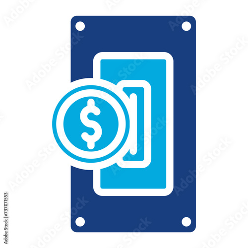 Insert Coin icon vector image. Can be used for Laundry.