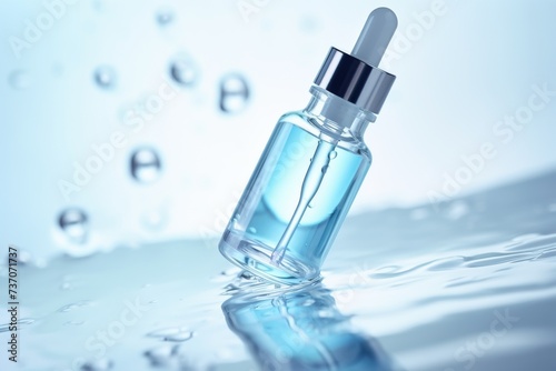 Serum dropper and skin care cosmetics product drop 