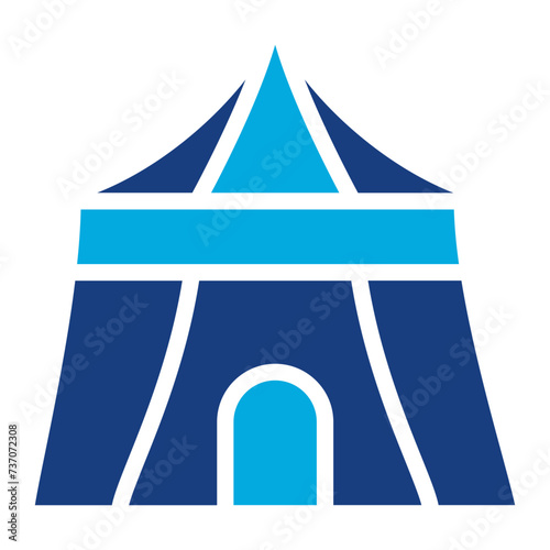 Royal Tent icon vector image. Can be used for Trekking.