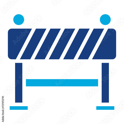 Barrier icon vector image. Can be used for Railway.