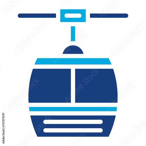Cable Car icon vector image. Can be used for Ski Resort.
