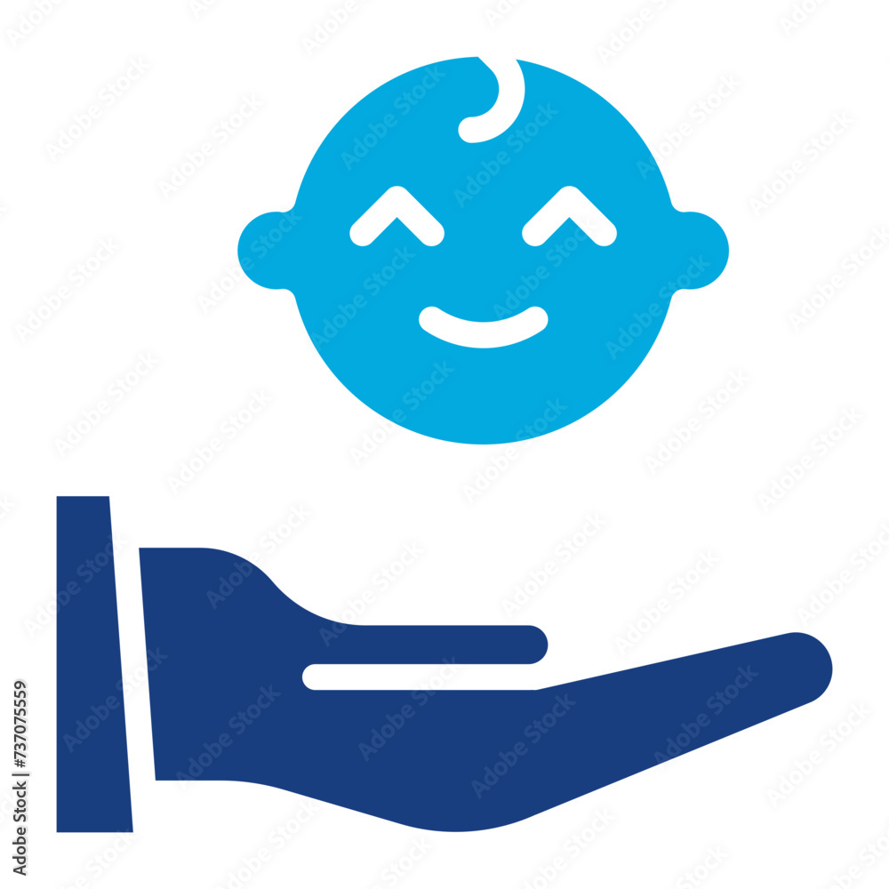Postnatal Care icon vector image. Can be used for Child Adoption. Postnatal Care icon vector image. Can be used for Child Adoption.