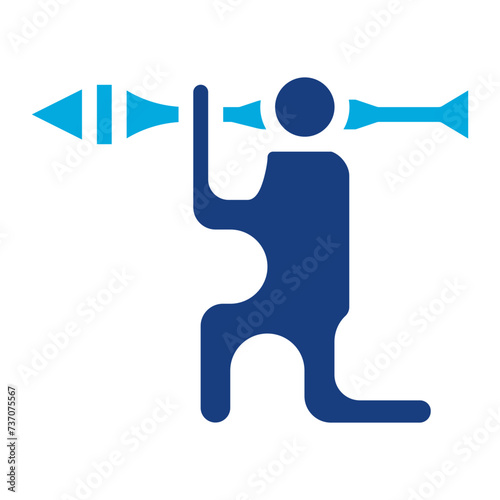 Antitank icon vector image. Can be used for Shooting.