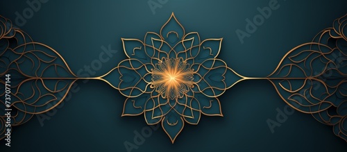 Islamic Arabic Ornament Border Abstract Background