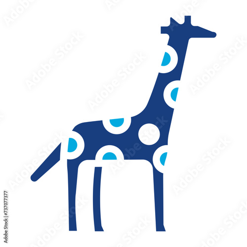 Giraffe icon vector image. Can be used for Rainforest.