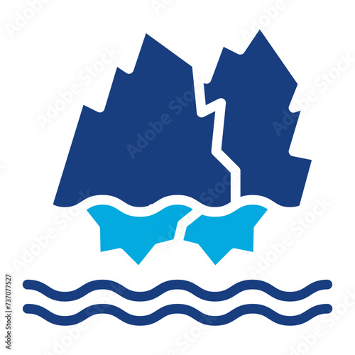 Glaciers icon vector image. Can be used for Rainforest.