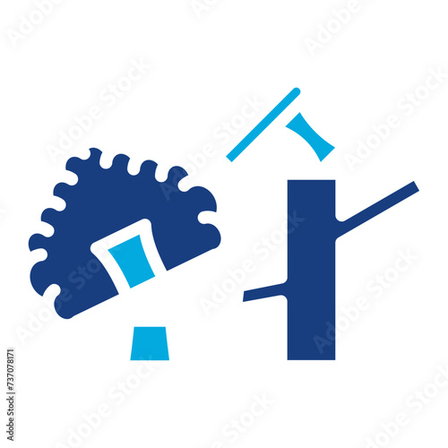 Deforestation icon vector image. Can be used for Global Warming.
