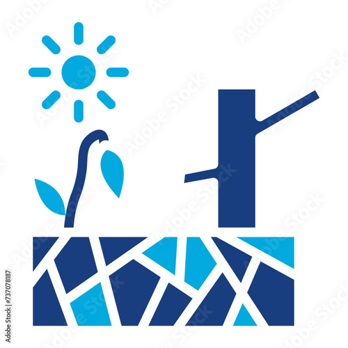 Drought icon vector image. Can be used for Global Warming.