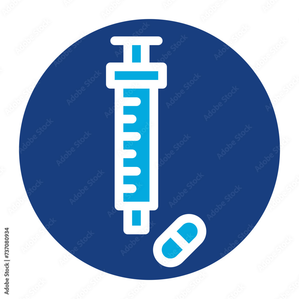Syringe icon vector image. Can be used for Addiction. Syringe icon vector image. Can be used for Addiction.