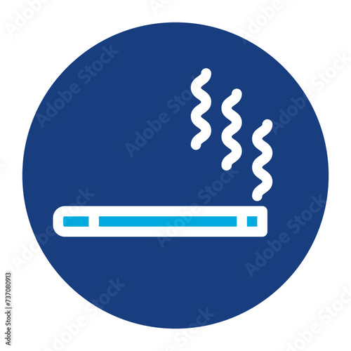 Smoking icon vector image. Can be used for Addiction.