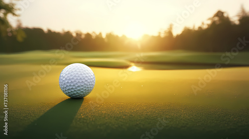 Golf, competition and passion of golf photo