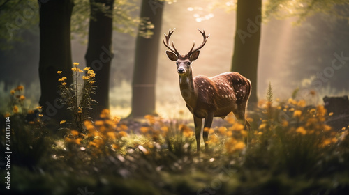 Embrace the grace of deer in a beautiful environment, as National Geographic ventures into a lush landscape.