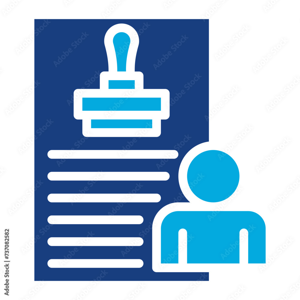 Obraz premium Supervisory Authority icon vector image. Can be used for Compliance And Regulation.