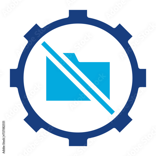 Restriction Of Processing icon vector image. Can be used for Compliance And Regulation.