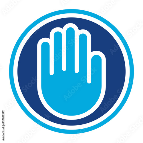 Right To Object icon vector image. Can be used for Compliance And Regulation.
