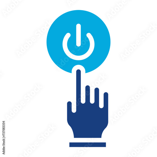 Activation icon vector image. Can be used for Video Blog.
