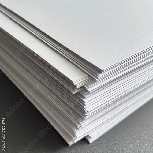 A stack of sheets of paper on the table, Paper documents stuck on the table. Business concept