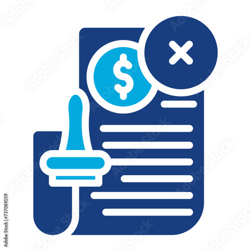 Agreement Delete icon vector image. Can be used for Documents And Files.