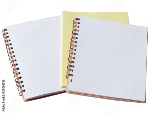 Notepads isolated on white background