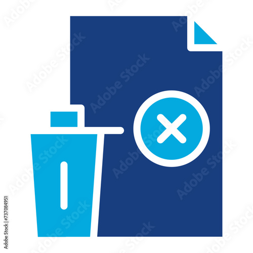 File Delete icon vector image. Can be used for Documents And Files.