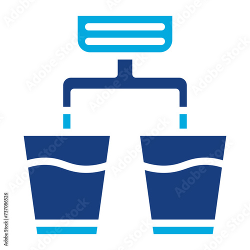 Double Shot icon vector image. Can be used for Bar.