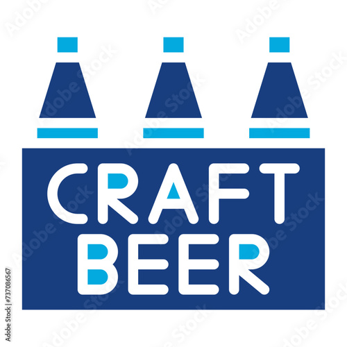 Craft Beer icon vector image. Can be used for Bar.