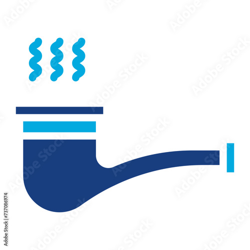 Smoking Pipe icon vector image. Can be used for Bar.