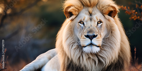 male lion portrait generated ai © Rabia