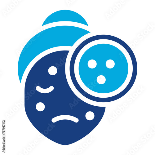 Acne icon vector image. Can be used for Cosmetology.
