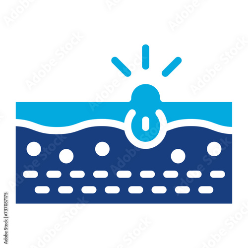 Blackhead icon vector image. Can be used for Cosmetology.