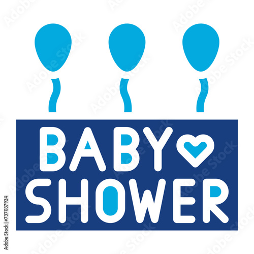 Baby shower icon vector image. Can be used for Maternity.