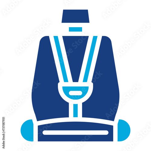 Car seat icon vector image. Can be used for Maternity.