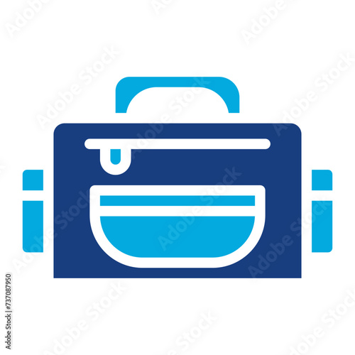Diaper bag icon vector image. Can be used for Maternity.