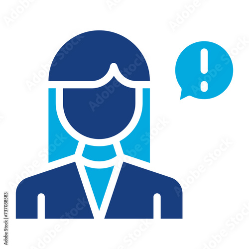 Female Informant icon vector image. Can be used for Crime Investigation.