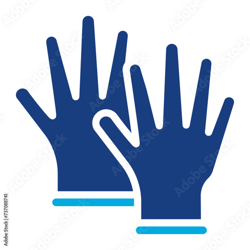 Gloves icon vector image. Can be used for Crime Investigation.