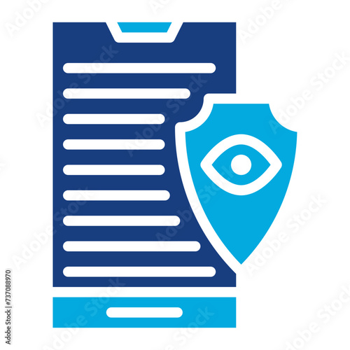 Phone Surveillance icon vector image. Can be used for Crime Investigation.
