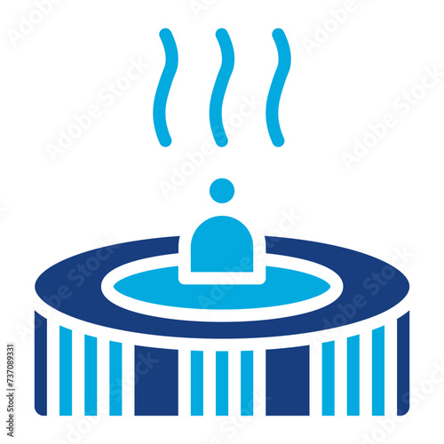 Jacuzzi icon vector image. Can be used for Water Park.