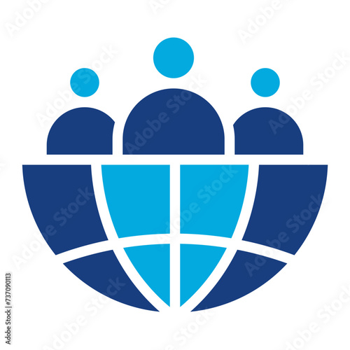 Human Geography icon vector image. Can be used for Geography.