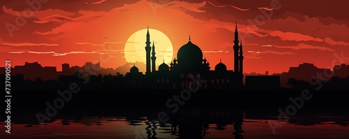 Ramadan Islamic Illustration Background