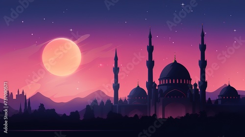 Ramadan Islamic Illustration Background