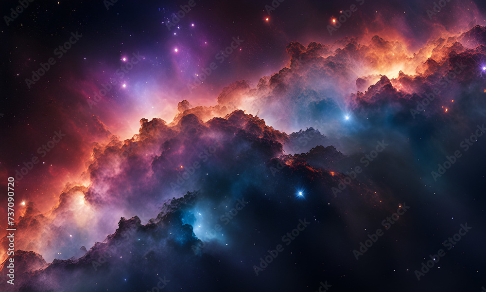 sunset in the sky. generative ia sunset in the sky. generative ia