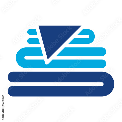 Blanket icon vector image. Can be used for Laundry.