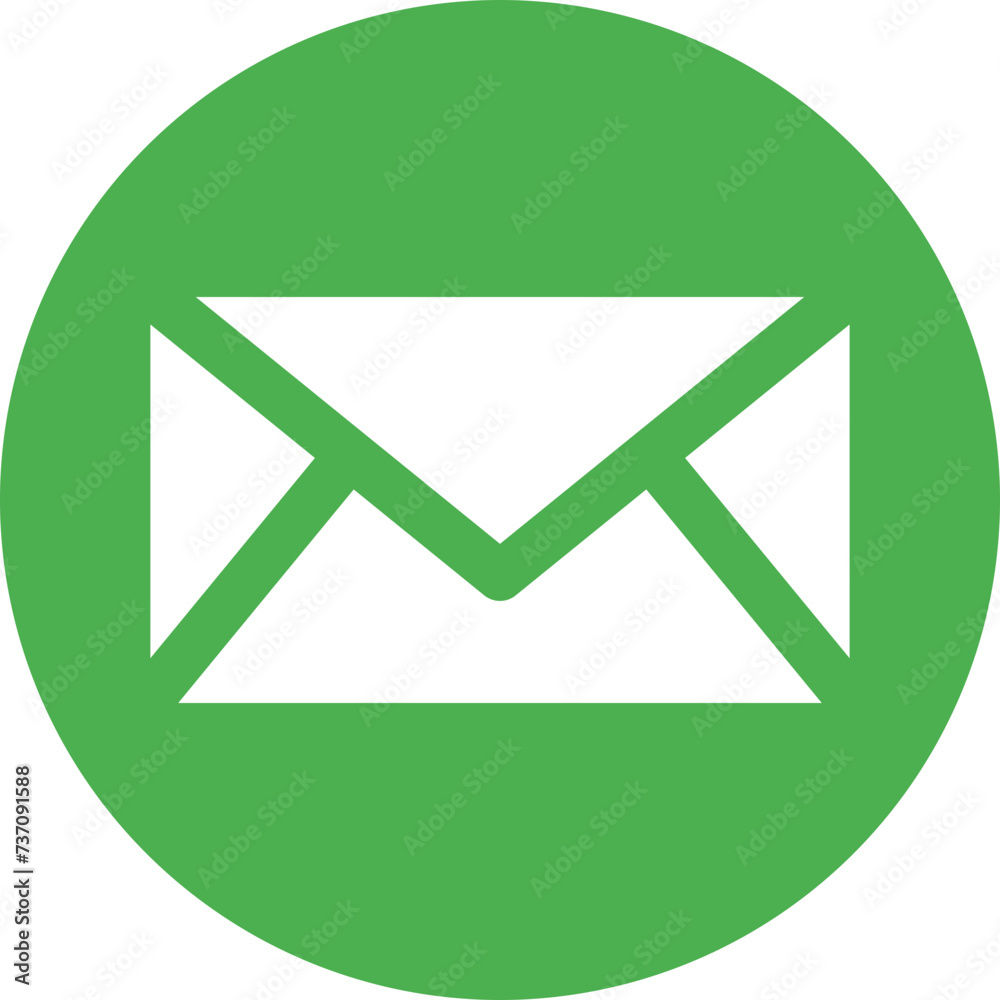 Mail Flat Circle Icon Mail Flat Circle Icon