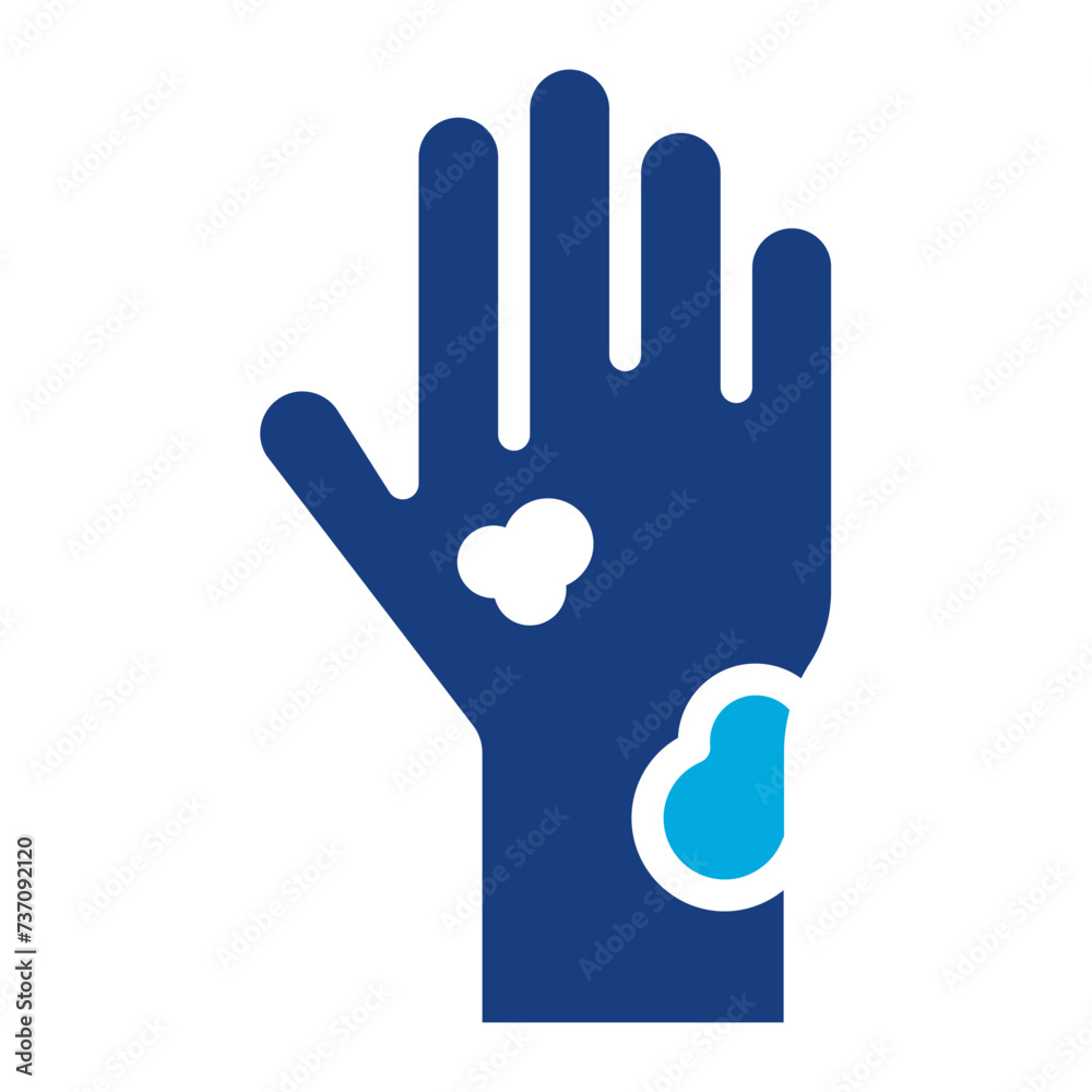 Eczema icon vector image. Can be used for Dermatology. Eczema icon vector image. Can be used for Dermatology.