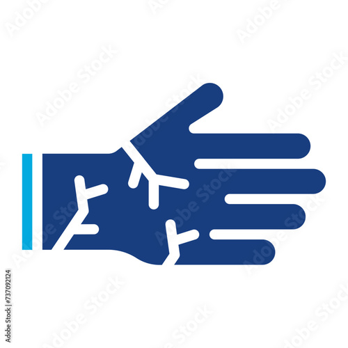 Dry Skin icon vector image. Can be used for Dermatology.